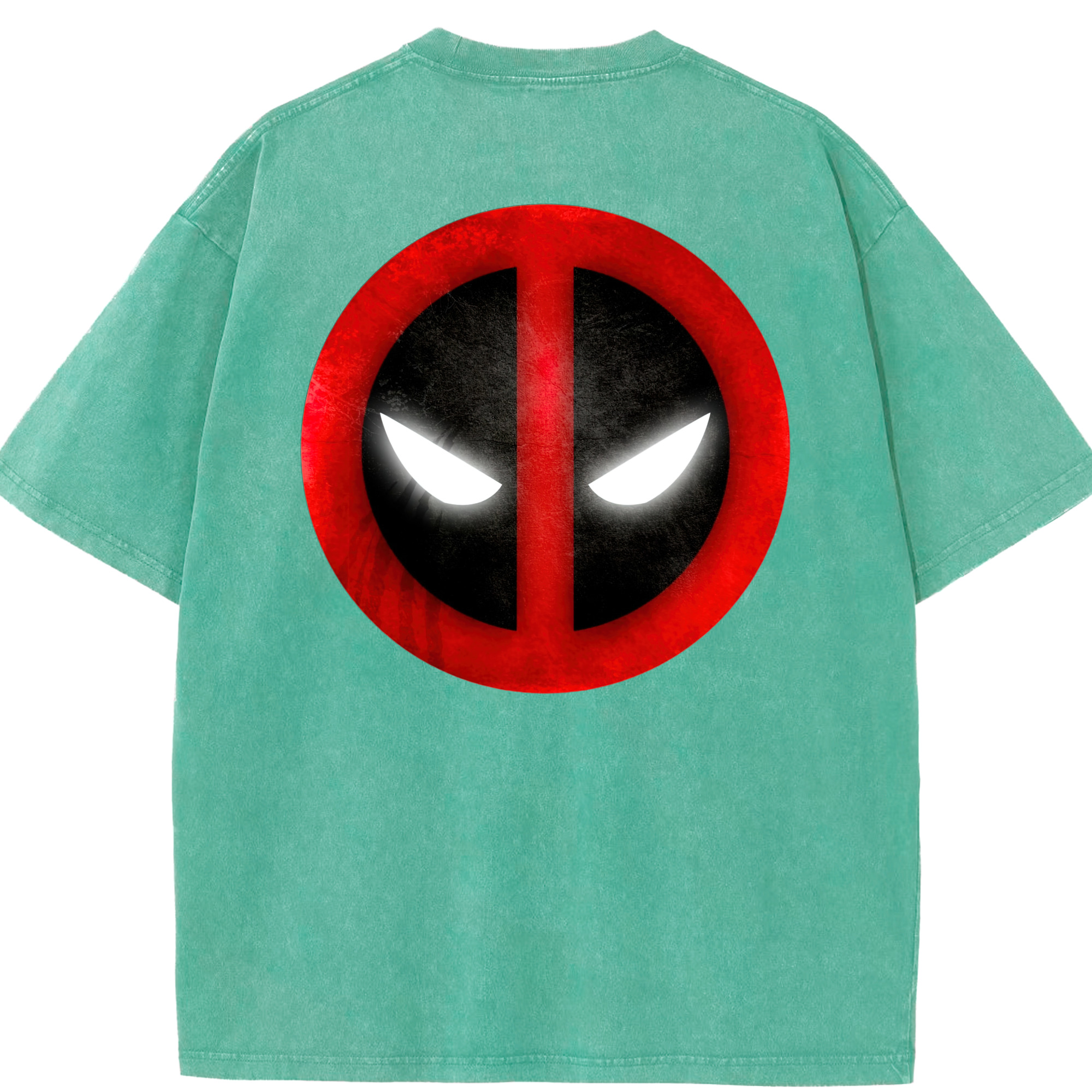 （画像用） Deadpool デッドプール 綿100% ヴィンテージ風 半袖Tシャツ（背面プリント）